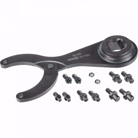 Комплект ключ и щифтове за гайки с два отвора, AMF