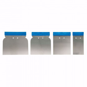 Комплект шпатули без дръжка VOREL, INOX, 4 бр