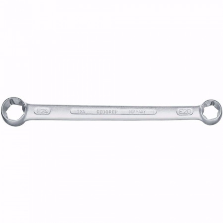 Ключ звездогаечен, двоен, плосък, E-Torx, GEDORE