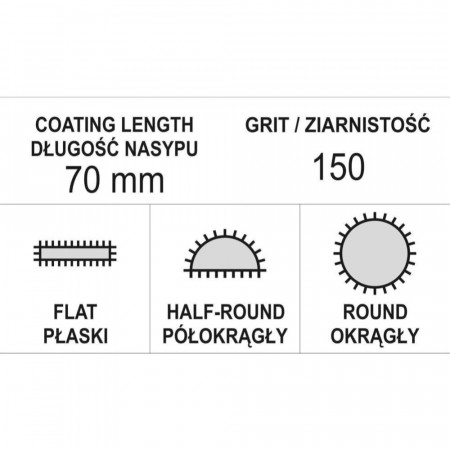 Комплект диамантени пили YATO, YT 6155, 5x180x70 mm, 3 части