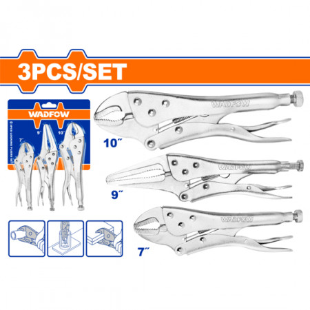 Комплект клещи чираци WADFOW, 180 - 250 мм, 3 броя