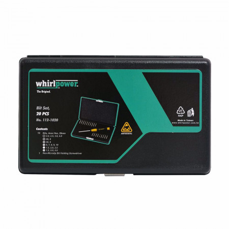 Комплект отвертки WhirlPower, Antistatic, 20 части