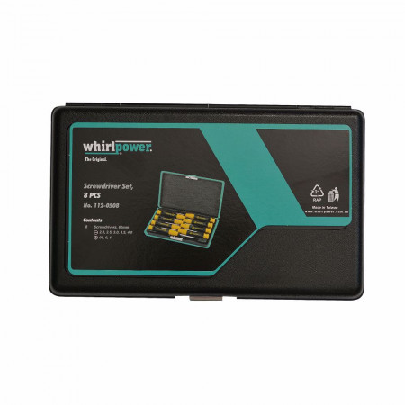 Комплект отвертки WhirlPower, Antistatic, 8 части