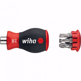 Отвертка мини с магнитен държач WIHA, 1/4", 6 бита