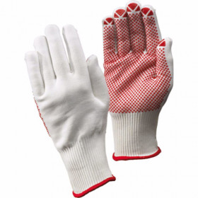 Ръкавици FORTIS-PAKER, бяло - червено