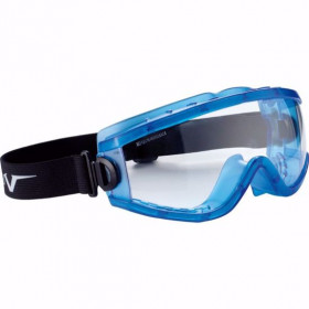 Защитни очила Alcor, прозрачни, EN166, ластик, FullView