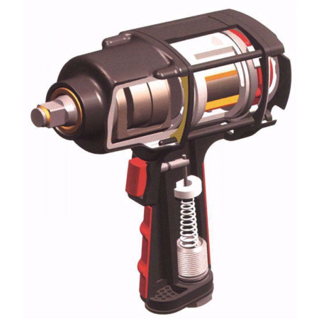 Пневматичен ударен гайковерт, YATO 0953, 1/2", 1356 Nm