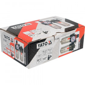 Пневмогрупа YATO, 1/4", 9.3 Bar, 90 см³
