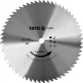 Диск за циркуляр, за рязане на дърво YATO, Ф 500 x 32
