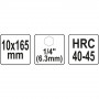 Свредло за дърво YATO, HRC, 1/4, HEX, 4 режещи ръба
