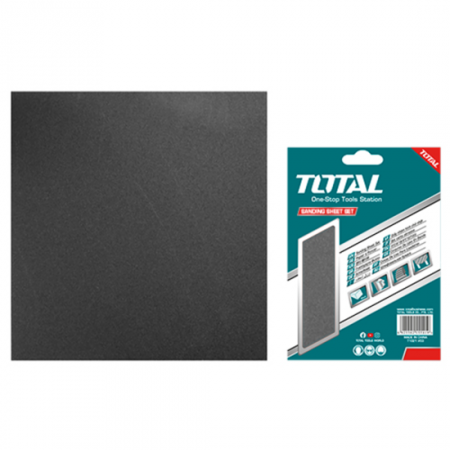 Водна шкурка на лист TOTAL, 10 броя, 230 x 280 mm