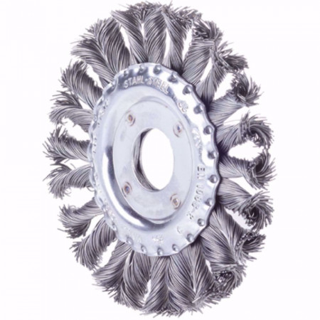 Дисковидна телена четкa за ъглошлайф, FORUM, INOX