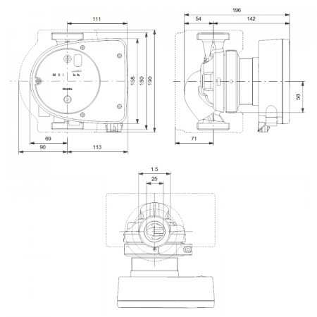 GRUNDFOS MAGNA1 25-120 /180/ /99221215/