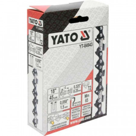 Верига за верижен трион YATO, 0.325", 1.5 мм, 45 см