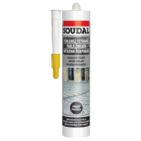 Лепило за поцинкована ламарина SOUDAL Colozinc, сив, 290 ml