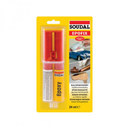 Двукомпонентно епоксидно лепило SOUDAL, Epofix, 24 ml