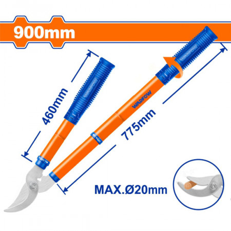 Градинска ножица за клони WADFOW, 580 - 900 мм