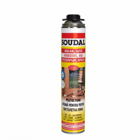 PU монтажна пяна SOUDAL, 750 ml, пистолетна