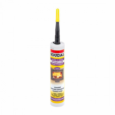 Уплътнител за пещи и камини SOUDAL, 1500 ⁰C, 280 ml