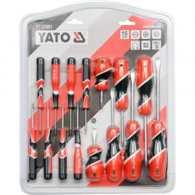 Комплект отвертки YATO, 15 части
