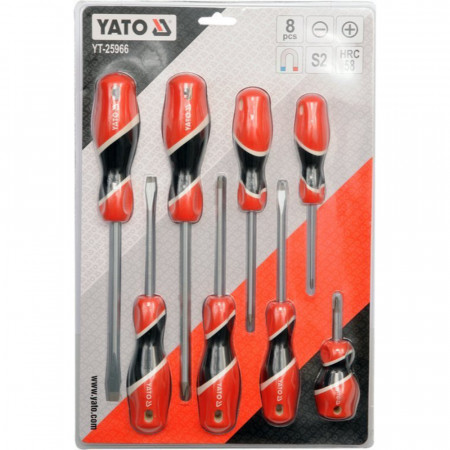 Комплект отвертки YATO, SL, PH, 8 части