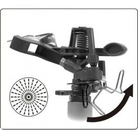 Импулсна ротационна пръскачка на статив YATO, 1/2", мах. 24 м, ABS, Al
