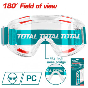 Защитни очила TOTAL, PC, прозрачни, EN166