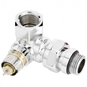 Термостатен хромиран радиаторен вентил, ъглов десен 1/2 DN15 DANFOSS RA-NCX 013G4239