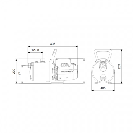 Самозасмукваща неръждаема помпа Grundfos JP 4-47 S-BBVP