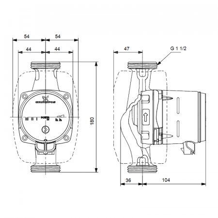 ПОМПА Grundfos ALPHA 2L 25-60/230V /99925392/ НОВА