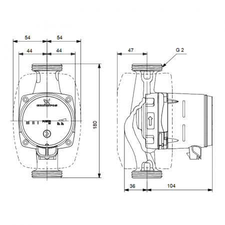 ПОМПА Grundfos ALPHA 2L 32-60/230V /99925395/ НОВА