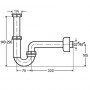 Тръбен сифон за мивка ф32х11/4 VIEGA V2 105952