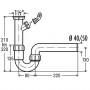 VIEGA V3 Тръбен сифон за мивка с щуцер ф40х11/2 102449