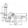 VIEGA V3 Тръбен сифон за мивка с изход 45 ф50х2 115654