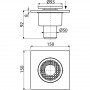 Подов сифон с долно оттичане ф50мм H92мм воден затвор, пластмасова решетка ф93мм ALCADRAIN APV4