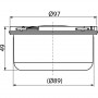 Воден затвор за подов сифон APV26, APV26C ALCADRAIN APV0050