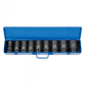 Комплект удължени ударни вложки LICOTA, 1", 9 части