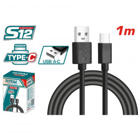 Кабел TOTAL, USB към USB Type-C, 1 м