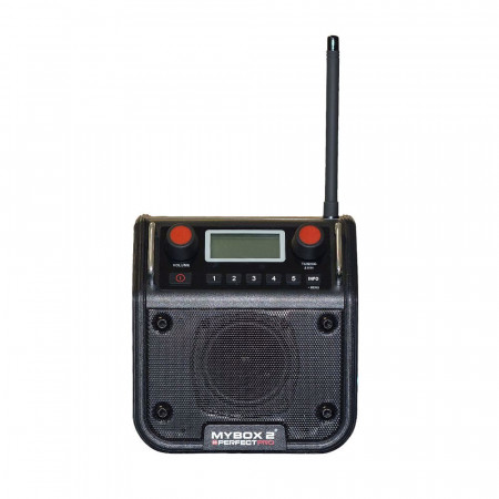 Радио MBOX2, черно, FM RDS, Aux-in