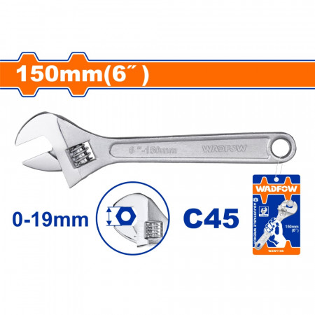 Ключ гаечен раздвижен WADFOW