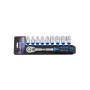 Комплeкт тресчотка и вложки LICOTA, 60T, 1/2", Tx, E10 - 24, 10 части