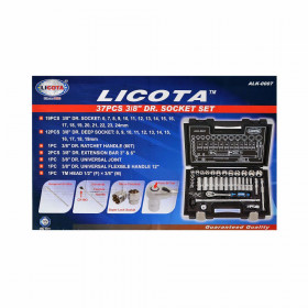 Комплект инструменти LICOTA, 3/8", 37 части