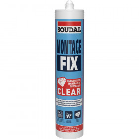 Монтажно лепило SOUDAL, Montage FIX Clear, 280 ml