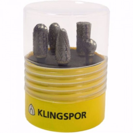 Комплект карбидни фрези KLINGSPOR, 5 броя