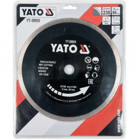Диамантен диск за рязане на плочки YATO, Ф 230 x 22.23 x 10 мм