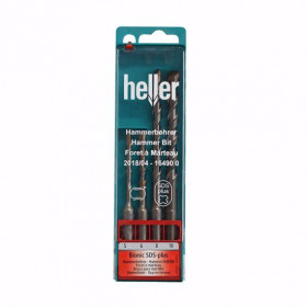 Комплект свредлa за бетон HELLER, SDS Plus, ф 5, 6, 8, 10