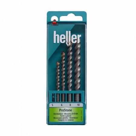 Комплект свредла за камък HELLER, ProStone Speed, ф 5 - ф 10