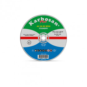 Диск за рязане на чугун KARBOSAN AC36SX, Ø 230 x 3 x 22.23 mm