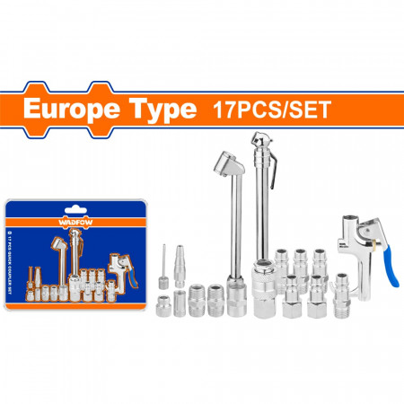 Комплект пистолет за въздух WADFOW, 17 части