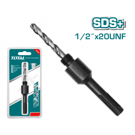 Адаптер за цилиндрична ножовка TOTAL, SDS+, 1/2", Ø 14 - 30 mm